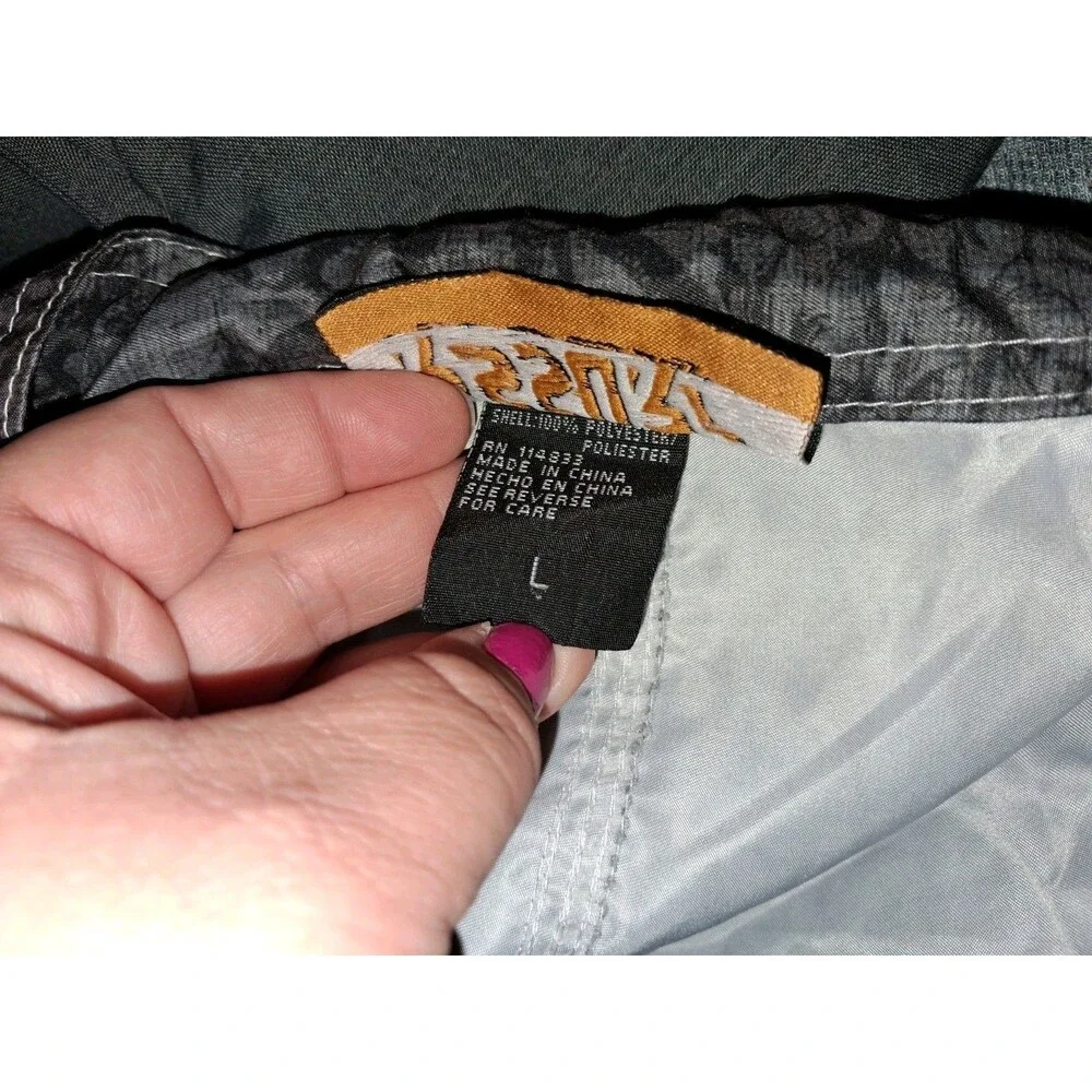 RS Surf Board Shorts Mens XL Gray Pineapple Tropical Swim Trunks Drawstring